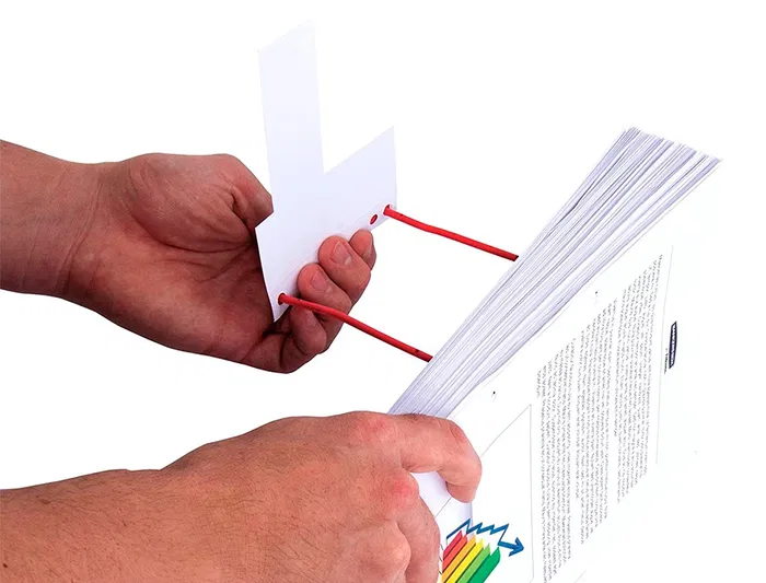 Q-connect Encuadernador Fastener D-Clips Plástico Rojo Caja de 100 Unidades