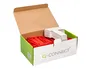 Q-connect Encuadernador Fastener D-Clips Plástico Rojo Caja de 100 Unidades