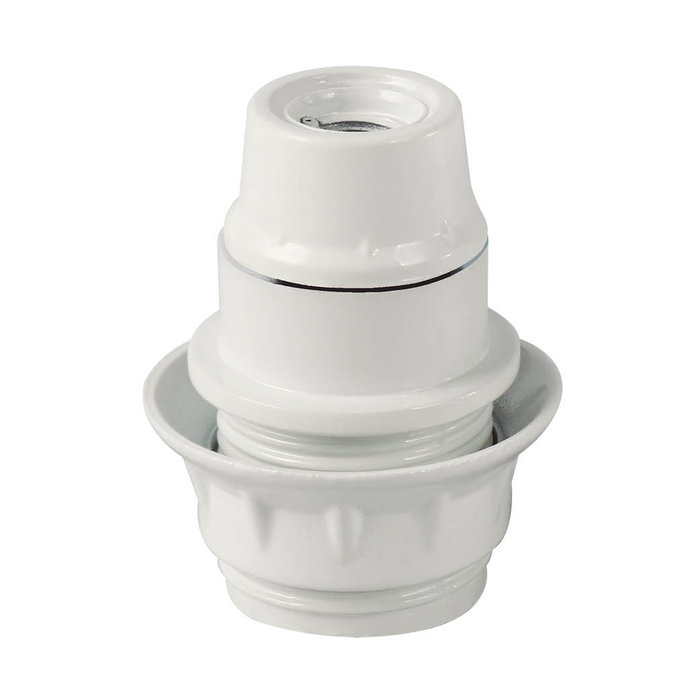 GSC Evolution Portalámparas de Baquelita Semiroscado E14 Blanco GSC Evolution Portalámparas de Baquelita Semiroscado E14 Blanco