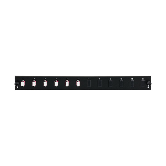EFB Elektronik SB-FP-S-6SC-S-OS2 Placa frontal de 12 puertos con 6 x LC dúplex OS2, Negro EFB Elektronik SB-FP-S-6SC-S-OS2 Placa frontal de 12 puertos con 6 x LC dúplex OS2, Negro