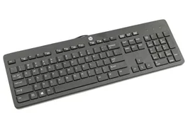 HP Teclado de Oficina USB QWERTY Español Negro 803181-071