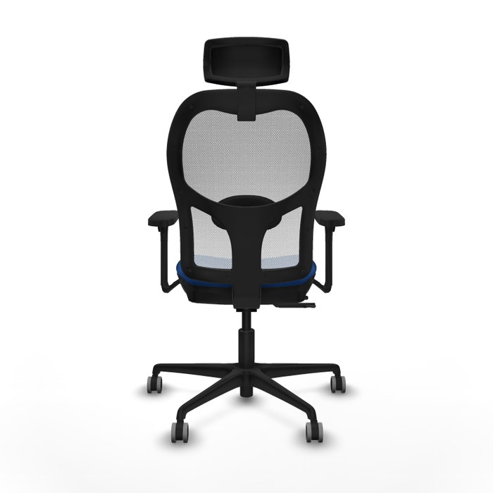 PIQUERAS Y CRESPO Silla de oficina Jorquera, Similpiel Azul y Malla Blanca PIQUERAS Y CRESPO Silla de oficina Jorquera, Similpiel Azul y Malla Blanca