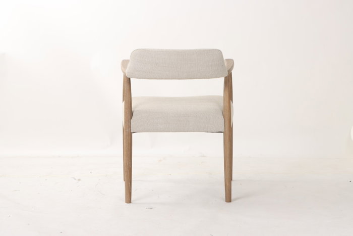 DKD Home Decor Sillón Item Home Fresno y Poliéster Acabado Decapé Crudo 57x74x58 cm (2 Unidades)