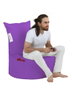 Atelier Del Sofa Puff de Jardín Púrpura - Cómodo y Duradero con Poliestireno Reciclado y Poliéster Impermeable, 95x70x40 cm