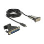 DeLOCK Adaptador USB Type-C™ a 1 x Serie DB9 RS-232 + Adaptador DB25 62904