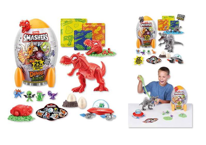Zuru Huevo Dinosaurios vs Aliens Smashers, Construye y Lucha, Incluye 20 Sorpresas - Modelos Surtidos Zuru Huevo Dinosaurios vs Aliens Smashers, Construye y Lucha, Incluye 20 Sorpresas - Modelos Surtidos