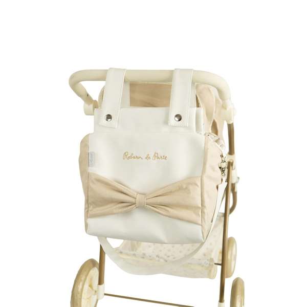 Muñecas Arias Coche Gemelar Reborn De Paris con Bolso