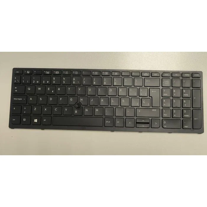 HP Teclado Original Reacondicionado para HP ZBook 15 G3 G4, Español, Negro
