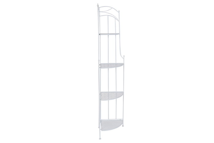 DKD Home Decor Estanteria Terraza Y Jardin Blanco Hierro 32 x 160 x 32 cm 4 Estantes