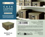 Inde Caja Multiu. Cartón T/Tnt 30 cm x 30 cm x 15 cm Confortime - Para almacenamiento y organización (12 Unidades)