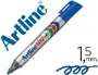 Artline Rotulador Permanente 107 Azul Punta Redonda Ideal Porcelana Cristal Metal Plástico