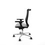PIQUERAS Y CRESPO Silla de oficina Mardos con mecanismo Sincro/Traslack, Gris claro y Negro