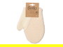 Berilo Manopla Tejido Natural Algodon Poliester Blanco Beige 17.5 cm x 23 cm x 1 cm (Set de 24)