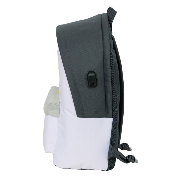 Safta Mochila Real Madrid Equipación 25/26 con USB y Portátil 15,6''