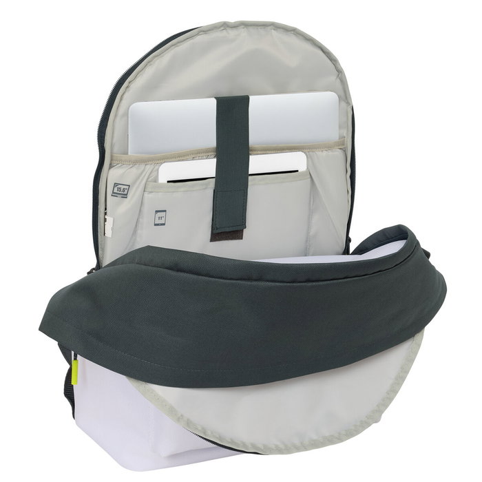 Safta Mochila Real Madrid Equipación 25/26 con USB y Portátil 15,6''
