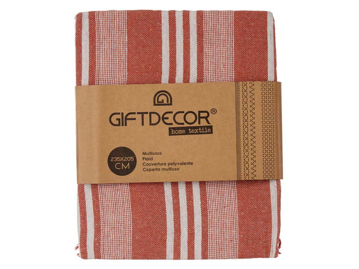 Giftdecor Multiusos Rayas Teja 235x205 cm (Set de 8)