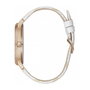 Guess W1229L3 con correa de cuero blanca y caja dorada