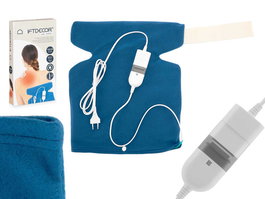 Giftdecor Almohadilla Eléctrica para Espalda y Cuello, 37x5x21 cm, Color Azul (Set de 12)