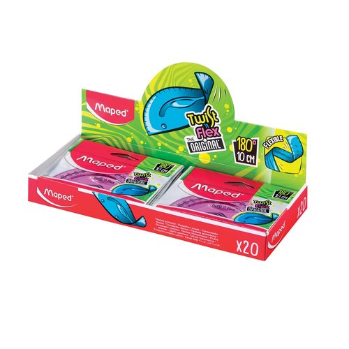 Semicirculo Maped Twist&Flex 20 Cm Flexible Irrompible (Set de 20) Semicirculo Maped Twist&Flex 20 Cm Flexible Irrompible (Set de 20)