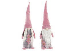 DKD Home Decor Figura de Poliéster Rosa y Blanco