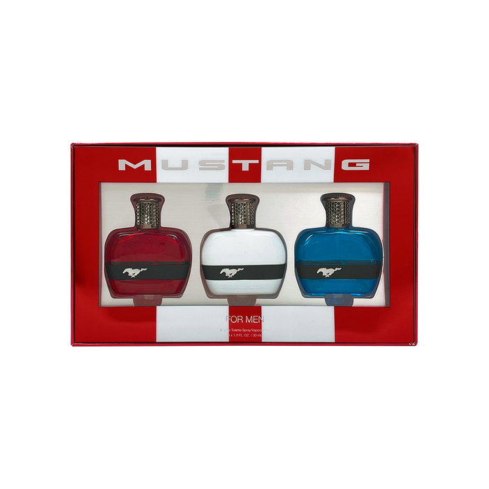 Set Ford: Mustang Blue, Eau De Toilette, For Men, 30 ml + Mustang Red, Eau De Toilette, For Men, 30 ml + Mustang White, Eau De Toilette, For Men, 30 ml Set Ford: Mustang Blue, Eau De Toilette, For Men, 30 ml + Mustang Red, Eau De Toilette, For Men, 30 ml + Mustang White, Eau De Toilette, For Men, 30 ml