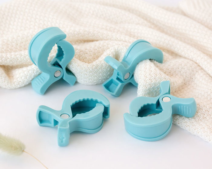 KioKids Pinzas para Muselinas Azul - Pack 4 Unidades KioKids Pinzas para Muselinas Azul - Pack 4 Unidades