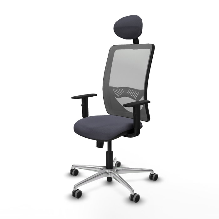 PIQUERAS Y CRESPO Silla de oficina Zulema con mecanismo Sincro, Gris PIQUERAS Y CRESPO Silla de oficina Zulema con mecanismo Sincro, Gris