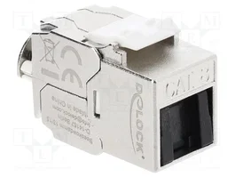 DeLOCK 90795 Módulo Keystone RJ45 hembra a LSA Cat.8.1 blindado con clip y tapa de polvo