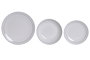 DKD Home Decor Set de Vajilla de Porcelana 18 Piezas Blanco