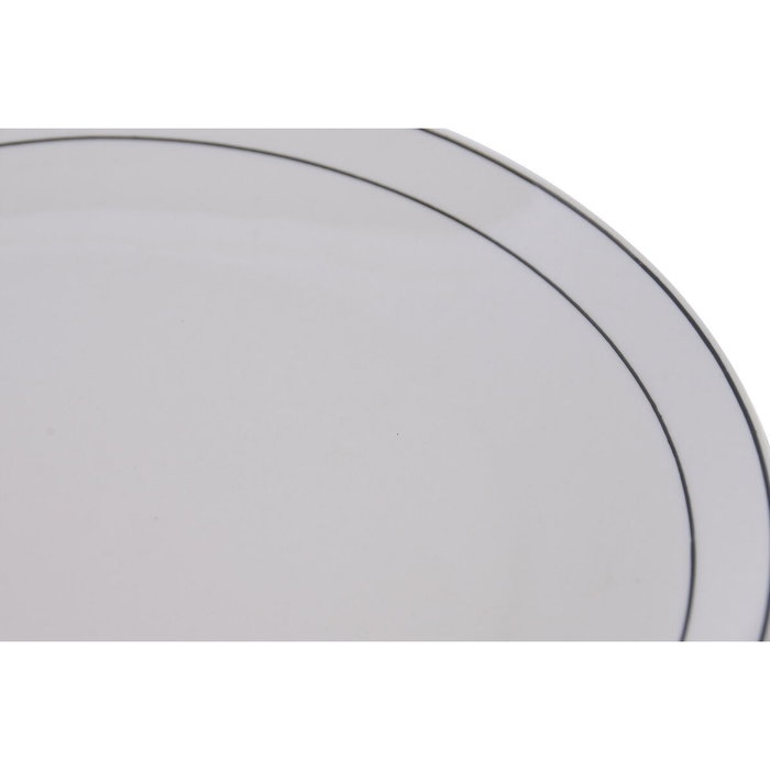 DKD Home Decor Set de Vajilla de Porcelana 18 Piezas Blanco DKD Home Decor Set de Vajilla de Porcelana 18 Piezas Blanco