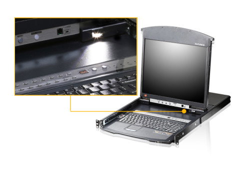 Aten KL1516Ai Switch KVM con Pantalla LCD de 17 Pulgadas y 16 Puertos