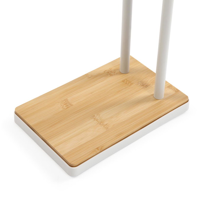 Versa Toallero Doble Bambú Blanco 18.5 x 78.5 x 36.8 cm (2 Unidades) Versa Toallero Doble Bambú Blanco 18.5 x 78.5 x 36.8 cm (2 Unidades)