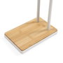 Versa Toallero Doble Bambú Blanco 18.5 x 78.5 x 36.8 cm (2 Unidades)