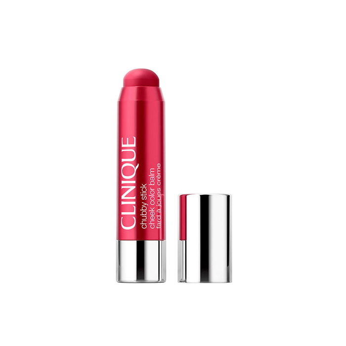 Clinique Chubby Stick bálsamo con color para mejillas en barra, colorete cremoso, tono #Roly Poly Rosy, 6 g
