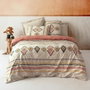 Aucune Juego de Cama Rojo con Funda Nórdica y 2 Fundas de Almohada