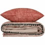 Aucune Juego de Cama Rojo con Funda Nórdica y 2 Fundas de Almohada