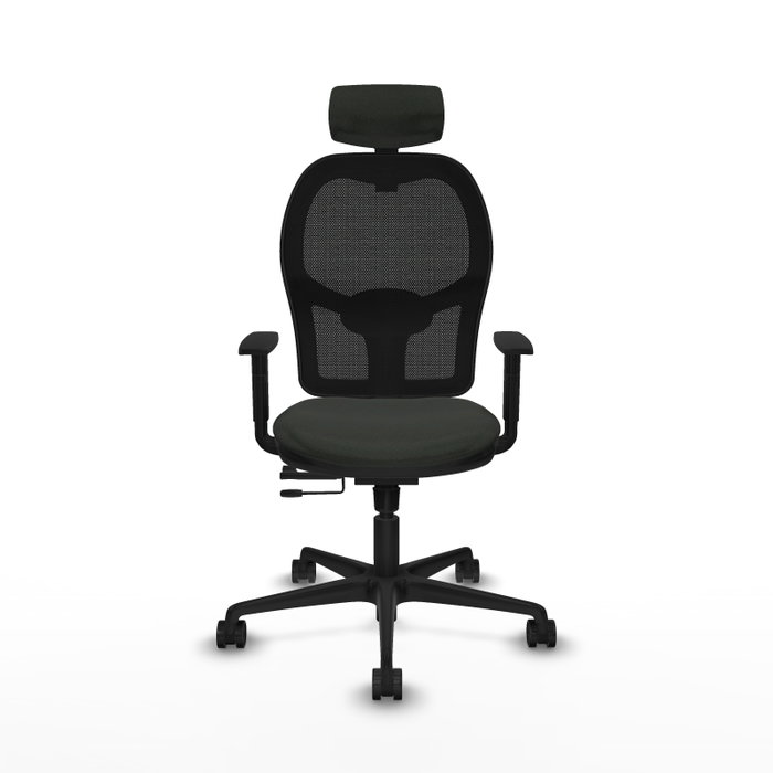 PIQUERAS Y CRESPO Silla de oficina Jorquera con mecanismo Sincro/Traslack en Negro