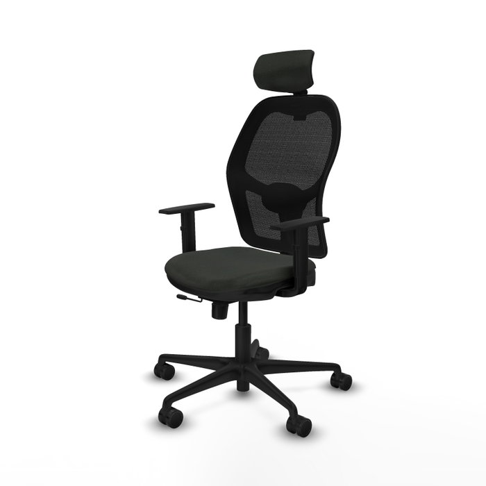 PIQUERAS Y CRESPO Silla de oficina Jorquera con mecanismo Sincro/Traslack en Negro