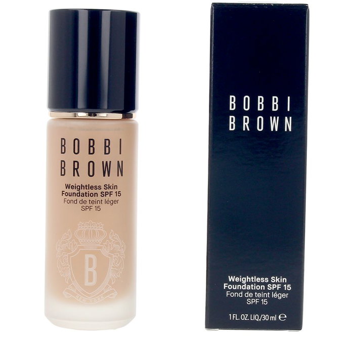 BOBBI BROWN WEIGHTLESS SKIN foundation SPF15 #Honey 30 ml Base Maquillaje Larga Duración Acabado Mate Hidratante