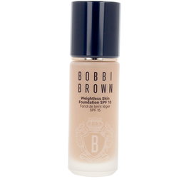 BOBBI BROWN WEIGHTLESS SKIN foundation SPF15 #Honey 30 ml Base Maquillaje Larga Duración Acabado Mate Hidratante