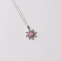 Heliophilia Silver Collar Emma Grey Acero Inoxidable 316L Plata y Rosa 45 cm + 5 cm