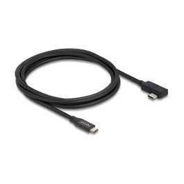DeLOCK Cable USB4 Gen 3x2 de 2 m con conectores USB C angulares y 240 W