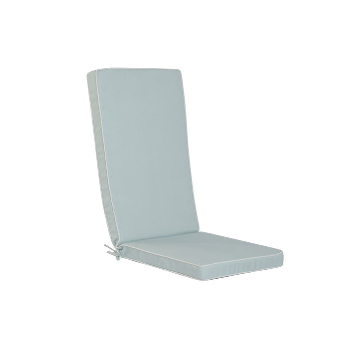 DKD Home Decor Cojín Silla Poliéster Exterior Verano Azul Azul y Blanco