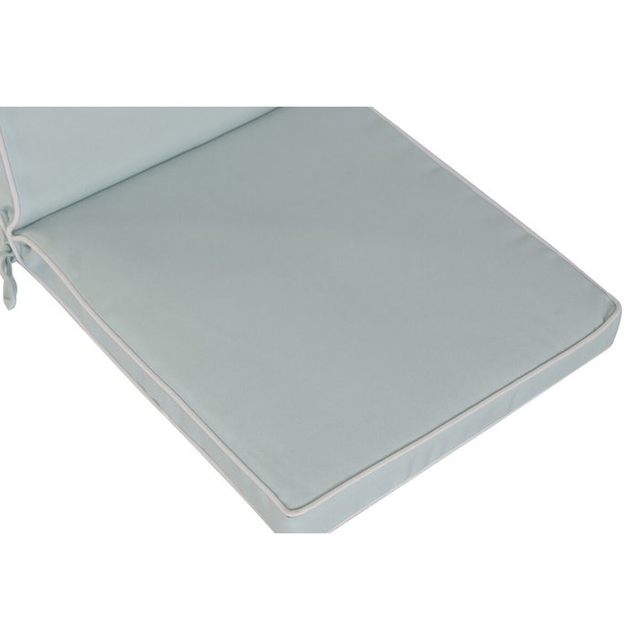 DKD Home Decor Cojín Silla Poliéster Exterior Verano Azul Azul y Blanco