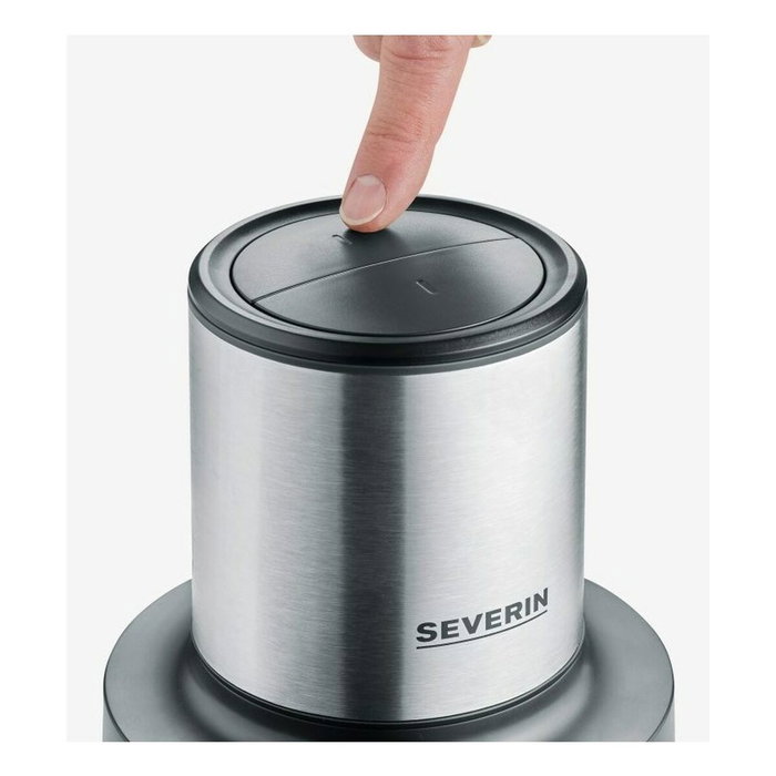 Severin KM3867 Picadora de carne eléctrica 400 W Bol de cristal 1 L 2 velocidades Negro acero inoxidable