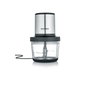 Severin KM3867 Picadora de carne eléctrica 400 W Bol de cristal 1 L 2 velocidades Negro acero inoxidable
