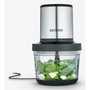 Severin KM3867 Picadora de carne eléctrica 400 W Bol de cristal 1 L 2 velocidades Negro acero inoxidable