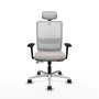 PIQUERAS Y CRESPO Silla de oficina Haches Blanca con Mecanismo Sincro/Traslack
