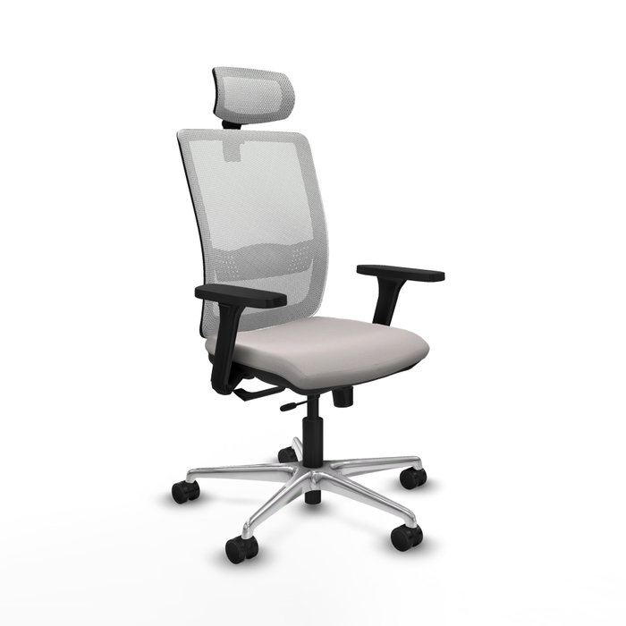PIQUERAS Y CRESPO Silla de oficina Haches Blanca con Mecanismo Sincro/Traslack PIQUERAS Y CRESPO Silla de oficina Haches Blanca con Mecanismo Sincro/Traslack
