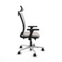 PIQUERAS Y CRESPO Silla de oficina Haches Blanca con Mecanismo Sincro/Traslack